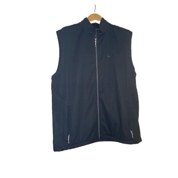 Rolls-Royce Vest Men 2XL Black Outer Boundary  Fleece Lined Mock Neck Zip Pocket - Picture 1 of 6